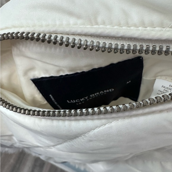 Lucky Brand Reversible Faux Sherpa Jacket Coat Size Medium - Picture 7 of 16